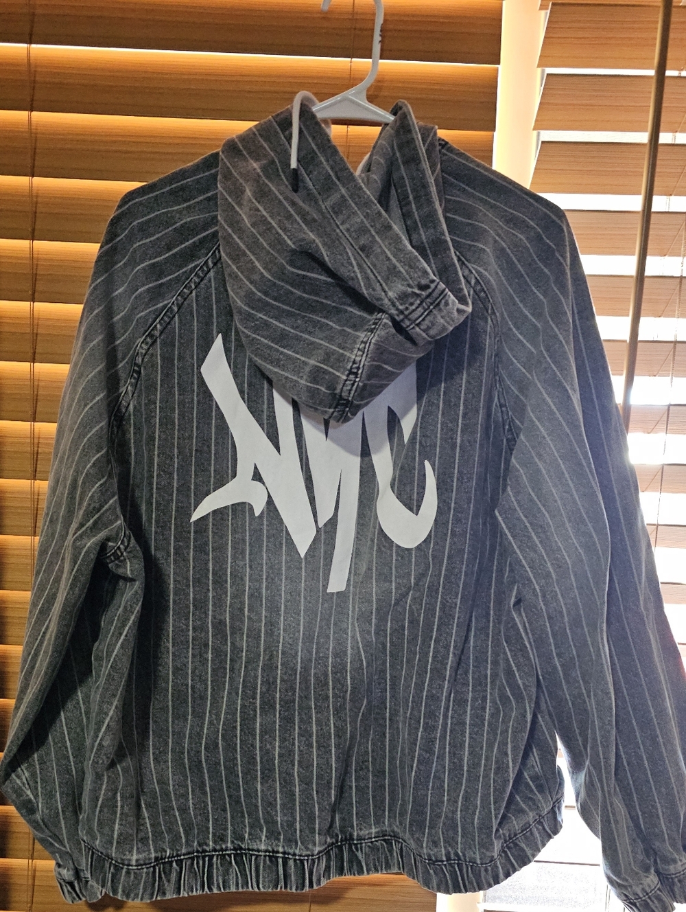 Denim 90'S Striped HOODIE Jacket